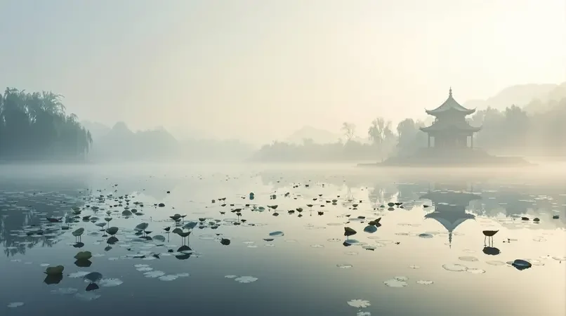 西湖晨雾 - 高清视频网站 西湖晨雾